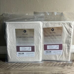 Sceng Grade 90 cheesecloth. Both Are New
